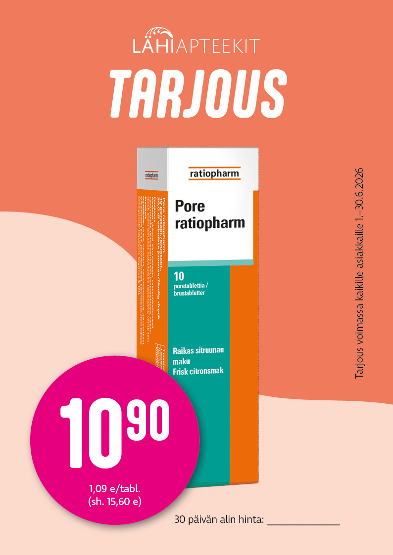 Kesäkuun tarjous Myyrmannin Apteekki