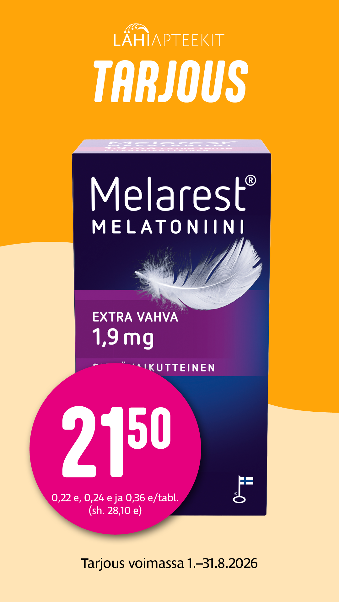Elokuun tarjous Myyrmannin Apteekki