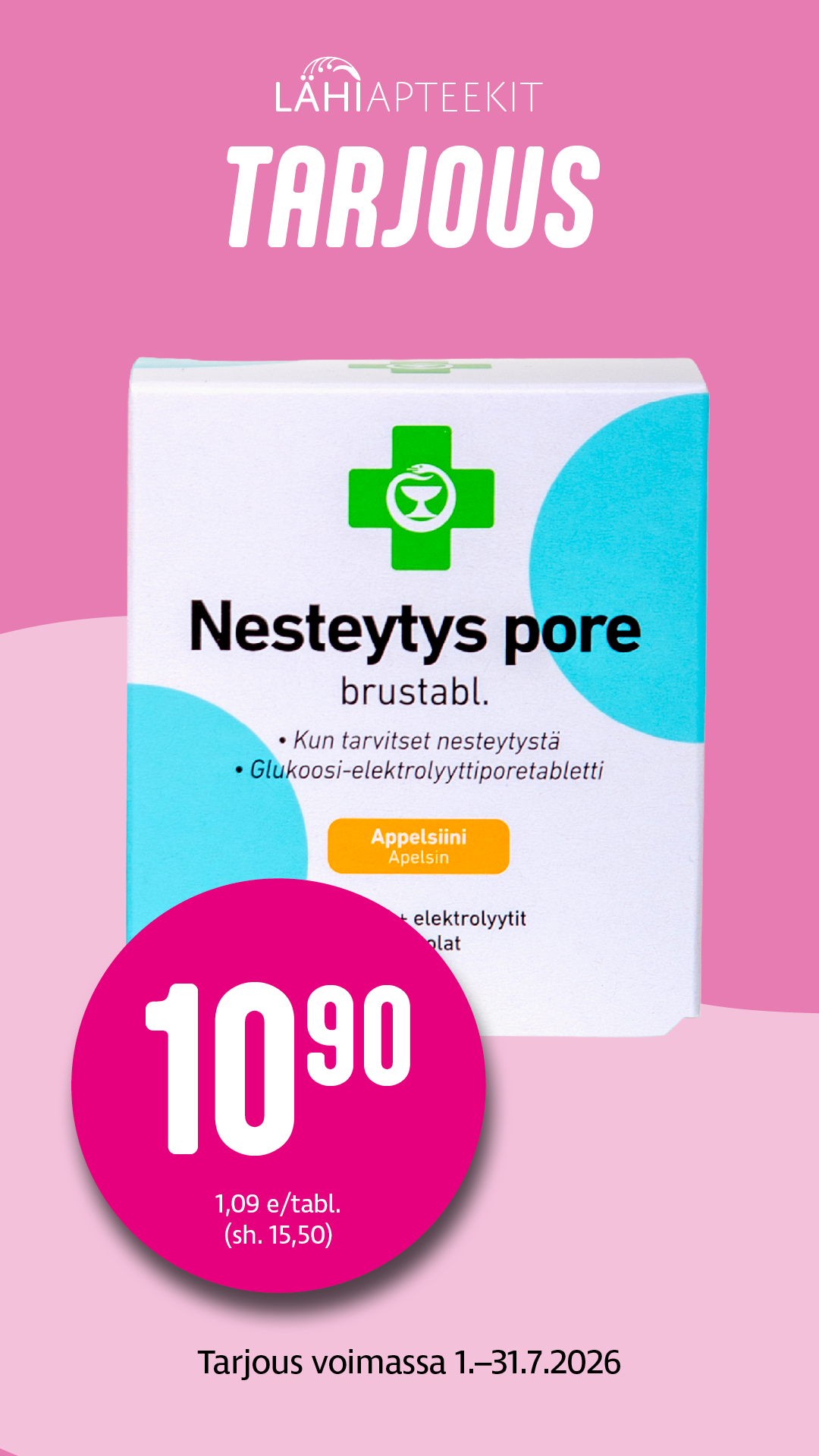 Heinäkuun tarjous Myyrmannin Apteekki