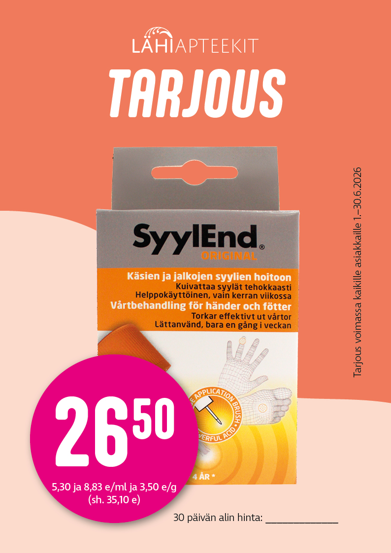 kesäkuun tarjous Myyrmannin Apteekki