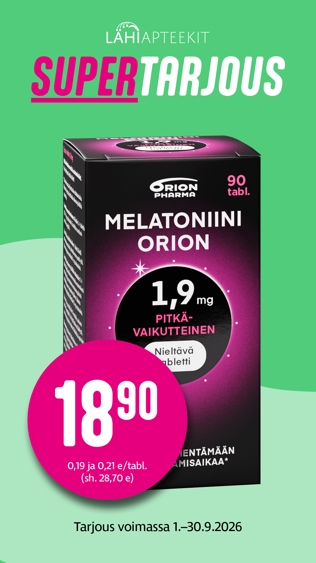 Syyskuun tarjous Myyrmannin Apteekki
