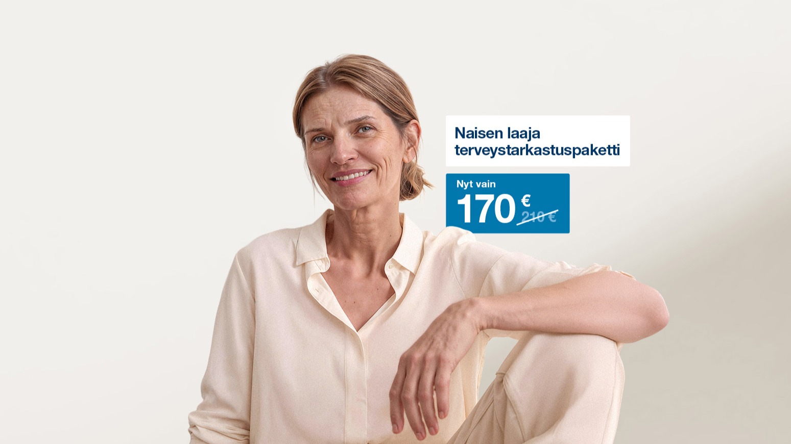 Naisen laaja terveystarkastuspaketti 170 € (norm. 210 €) SYNLAB Myyrmanni
